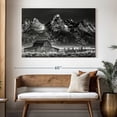 thumbnail image 3 of Elephant Stock Mountainside Moulton Barn Wall Art - Horizontal Canvas Wall Art - Living Room Wall Decor - Nature Canvas - Gray And Black Decor - 51" x 34", 3 of 8