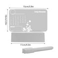 thumbnail image 3 of 1X Base, 1X Acrylic Plate, 1X Erasable Pen,Acrylic Transparent Calendar Noteboard Erasable Message Board Home Memo Reminder Desktop Small Whiteboard, 3 of 5