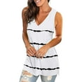thumbnail image 5 of Fantaslook Womens Tank Tops Summer V Neck T Shirts Sleeveless Tops Side Split Tanks, 5 of 7