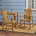 thumbnail image 6 of Easter Outdoor Weather Resistant Acacia Wood Adirondack Dining Chairs (Set of 2), 6 of 10
