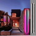 thumbnail image 1 of Aidenkid Outdoor Wall Sconce LED Modern Wall Lights Fixture Long Strip Black Sconces Wall Lighting White Acrylic Wall Light IP67 Suitable for Living Room Porch Patio Garage (Rgbcw, 79 INCH), 1 of 11
