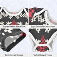 thumbnail image 3 of Abstract Christmas Tree Patterns Pure Cotton Bodysuit Short Sleeve Pajamas One-Piece Romper Unisex 9M, 3 of 6
