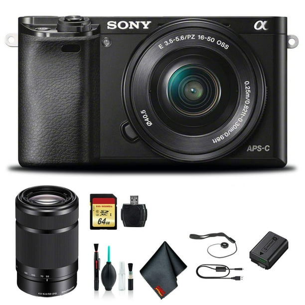 SONY α6000 ILCE-6000Y Sony Alpha a6000 Mirrorless Camera with 16-50mm and 55-210mm