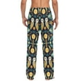 thumbnail image 4 of FORMRS Mens Pajama Pants with Pockets Cotton Sleepwear Lounge Bottoms Sizes S-2XL, Brown Mystical Owls, 4 of 7