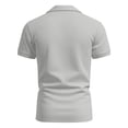 thumbnail image 4 of Evdexr Independence Day Polo Shirts for Men Patriotic Short Sleeve T Shirts 4th Of July Button Down Red Blue and White Shirts 1776 2026 Lapel Golf Shirt Light Gray S, 4 of 4
