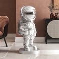 thumbnail image 4 of Estatua de astronauta, linda resina, estilo nórdico, artesanías coleccionables, figuras de astronautas para Plata, 4 of 8