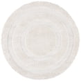 thumbnail image 5 of SAFAVIEH Florida Mason Bordered Shag Area Rug, Cream, 4' x 4' Round, 5 of 10
