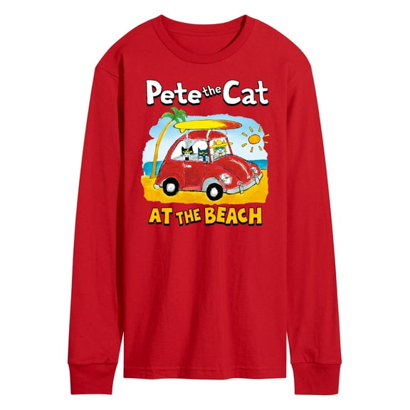 Pete The Cat - At The Beach - Men's Long Sleeve T-Shirt