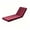 Burgundy, variant on Millsilo Outdoor Chaise Lounge Cushion, 72" x 21" x 3" Patio Lounge Chair Cushion, Water-Resistant UV-Protected Replacement Cushion with High Density Foam, Beige