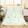 thumbnail image 2 of YST Ensemble de Literie Vert à Marguerites Format Simple 2 Pcs Housse de Couette Nature Florale Ensemble Housse de Couette à Marguerites avec Fermeture Éclair, Sans Couette, 2 of 5