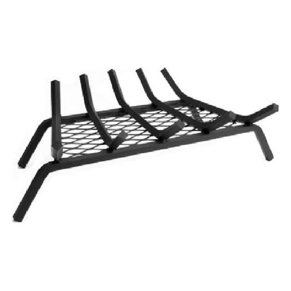 Black Steel Fireplace Grate One Size No Color