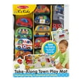 thumbnail image 4 of Melissa & Doug Take-Along Town Play Mat (19.25 x 14.25 inches) With 9 Soft Vehicles, 4 of 10