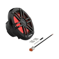 Rockford Fosgate 1200W 4-Ohm LED Lighted Marine Subwoofer, 8", Black