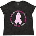 thumbnail image 3 of Inktastic Word Circle-breast Cancer Awareness Women's Plus Size T-Shirt, 3 of 5