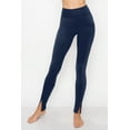 thumbnail image 2 of ALWAYS Women's High Waist Front Slit Active Leggings Navy X-Large, 2 of 5