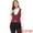 Burgundy, variant on Women's Button Up Steampunk Jacquard Sleeveless Suit Vest S Black