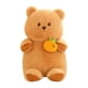 thumbnail image 1 of Figura de peluche de animal de juguete, oso de peluche coleccionable de dibujos animados para decoración del hogar. Naranja, 1 of 9
