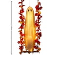 thumbnail image 7 of Halloween Decorations Outdoor Indoor, Hanging Ghost Decor with Maple Leaf, Glowing LED Lights Ghost Decoration for Outdoor Halloween Garden Party, 7 of 7