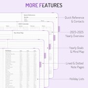 Planner 2025-2026, Undated Weekly Planner for 2026, 2026 Planner Weekly & Monthly, Simplified Weekly & Monthly Calendar Planner, Agenda Journal to Track Goals & Tasks, Start Anytime, A5 Size