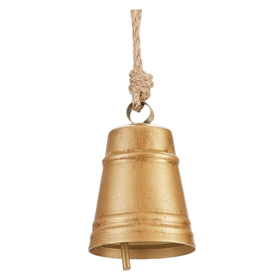 Christmas Bell Vintage Cow Bell Ornament Iron Construction for Indoor Outdoor Holiday Decoration