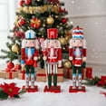 thumbnail image 6 of PatungKu Handmade Wooden Christmas Nutcrackers Ornament In Sooth Pastels Color, 6 of 8