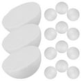 thumbnail image 3 of SEWACC White Foam Hemisphere For Diy Foams Crafts 22Pcs 1.9X1.9X0.9In, 3 of 8