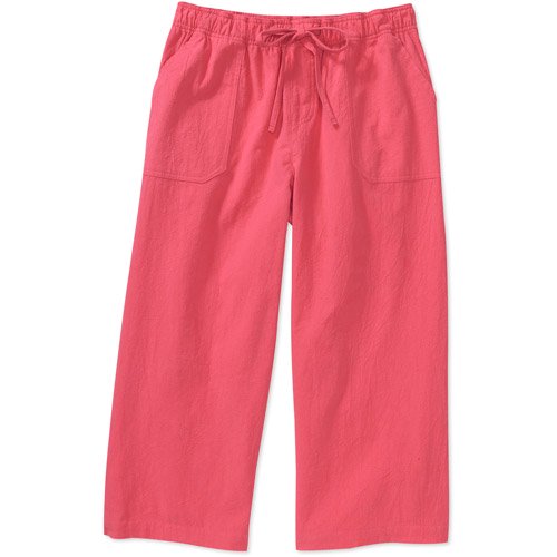 White Stag Womens Cotton Classic Drawstring Capri Pants