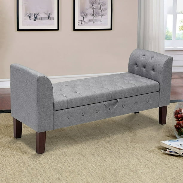 Battle Upholstered Flip Top Storage, Best Storage Bench For King Size Bed
