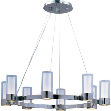 

Maxim 23078CLFTPC-BUL Silo Eight-Light Bath Vanity with LED Bulb Polished Chrome