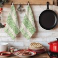 thumbnail image 6 of Beige Green Botanical Kitchen Towels Set of 4, Farmhouse Pastoral Leaves Burlap Absorbent Dish Towels for Kitchen, Microfiber Hand Towel, Quick Drying Tea Towel for Cleaning Decorative Dishcloths, 6 of 7