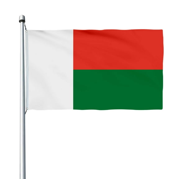 Aihccy Republic of Madagascar Flag with Brass Grommets Size - 3x5Ft
