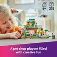 thumbnail image 4 of LEGO Friends Pet Accessories Shop Pretend Play Set - Building Toy for Kids, Girls and Boys, Ages 6+ - Gift for Kindergarten Graduation - with 3 Minidolls, Toy Dog, Cat, & Rabbit - 42650, 4 of 8