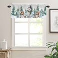thumbnail image 7 of Winter Christmas Kitchen Curtains and Valances Set, Snowman Squirrel Christmas Tree Berry Rod Pocket Window Valance 18 Inch Window Curtain Panels for Living Room Bedroom Laundry, 27.5x24in, 3 Pieces, 7 of 7