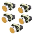 thumbnail image 1 of 5 Piezas XB2-BA51 Botón de Parada de de Hongo Pulsador Seguridad de 22mm Amarillo shamjiam Pulsador, 1 of 8