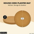 thumbnail image 2 of Plant Cork Mat, Round Planter Plate for Home Decor, House Plants (12 in, 3 Pack), 2 of 8