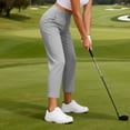 thumbnail image 6 of Nestiefly Women's Golf Pants with Pockets Casual Straight Leg High Waisted Sweatpants Lounge Beach Vacation Travel Pants with Pockets Gray S, 6 of 7