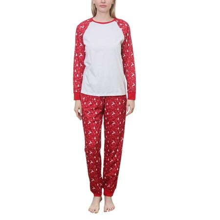

Gupgi Matcning Christmas Pajamas Parent-Child Elk Print Family Set