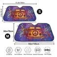 thumbnail image 3 of Balery Peace And Love Print Car Windshield Sun Shade,Windshield Sunshade for Car Pickup Truck SUV Accessories-Medium, 3 of 7