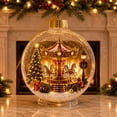 thumbnail image 2 of Clearance Glowing Christmas Story Ornament Christmas Tree Decoration Hanging Ball Mini Holiday Decor for Tree Window Mantel Shelf Festive Keepsake Gift, 2 of 3