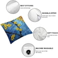 thumbnail image 4 of SHANXI Throw Pillow Covers Flower Plant Cushion Cover Soft Pillow Cases for Home Sofa Bed Chair Car Office Decorative 22x22in, 4 of 5
