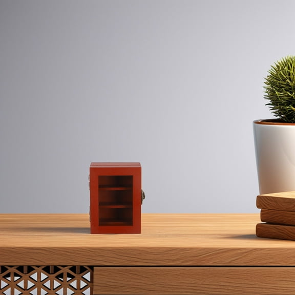 GOOHOCHY Aesthetic Mini Bookcase For Home Library Small Wooden Bookshelf For Mini Books Unique Vintage Shelf For Bookish Decor And Book Decorations