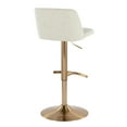 thumbnail image 6 of Toriano Adjustable Bar Stool, Gold Bar Stools, Bar Chairs, Swivel Bar Stools, Bar Stools Set of 2, 6 of 6