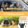 thumbnail image 3 of VFM Back Seat Extender for Dogs-Large Space, Dog Car Seat Cover Hard Bottom Holds 400lbs, Sturdy Backseat Extender for Dogs,Upgraded Waterproof Pet Car Bed Dog Hammock for Sedan, SUV, Small Truck, 3 of 9