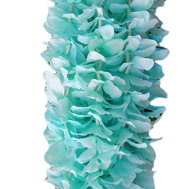 Yuarrent Pared Veranda Colgante Falso Violeta Orquídea Flores Artificiales Ratán Planta Kits de decoración para fiestas No.06 Yuarrent JJ16909-06