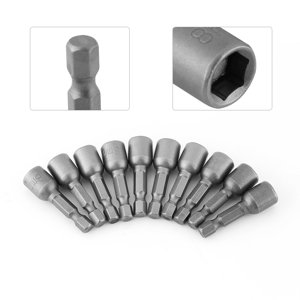 Metric Hex Socket  Nut Driver Set for Power Drills Made of   Vanadium Steel Fits for All Power Drills Screw Cordless and  Screwdriver