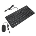 thumbnail image 1 of Wired Keyboard And Mouse Set USB Mini Set,4 Key Mouse Button,Round Keycap Keyboard,Thin And Portable,Suitable For Office,Home,School,Etc. 78 Keys, 1 of 8