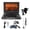 Black - UK Plug, variant on M Buder 9.8" Portable DVD Player with 270 Degree Swivel Screen Dual Speakers Antennae Remote Car TV Support USB SD AV Output Multiple Disc Formats EU Plug