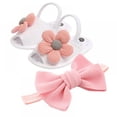 thumbnail image 7 of GYRATEDREAM Baby Girl Barefoot Flower Sandals & Headbands Set Cotton Flower Baby Sandals 0-18 Months, 7 of 7