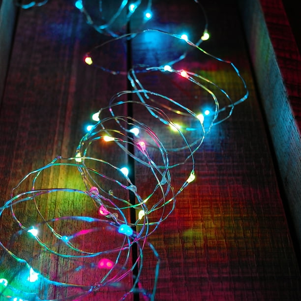 Lumabase Battery Operated Fairy String Lights Multicolor Set Of Two Walmart Com Walmart Com