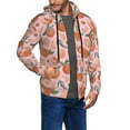 thumbnail image 2 of Naloa Painting Peach Men’s Hoodies, Zip up Hoodie, Sweatshirts,Hoodies for Men Sizes S-3XL-Large, 2 of 5